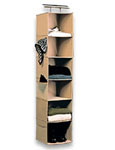16: Hanging Closet Organizer - 6 Shelves, Nylon