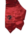 2-Stole Of Gratitude Maroon Satin Black Embroidery