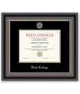 6-Diploma Frame Noir Black Satin Finish 2 Tone Lip