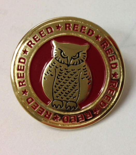 Pin Owl Gold Plate Enamel 1" (SKU 1118345729)
