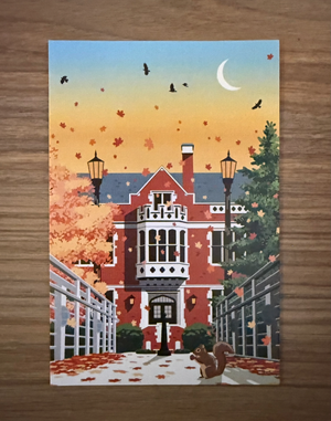 Eliot Hall Fall Postcard