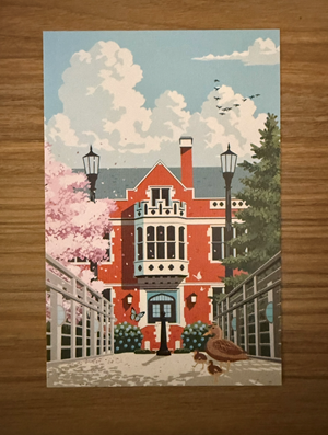 Eliot Hall Spring Postcard