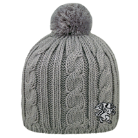 Cable Knit Beanie with Pompom